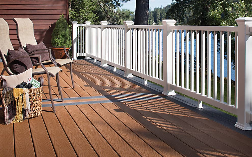 trex select composite decking