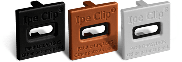 Ipe clip for ipe decking