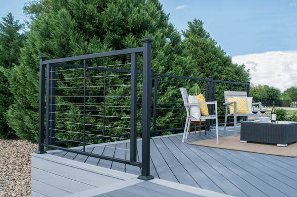 fortress iron cable deck railing