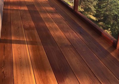 western red cedar clear decking